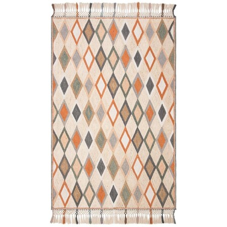 Safavieh 4 x 6 ft. Sahara 400 Rectanglar Area Rug - Beige & Rust SAH457B-4